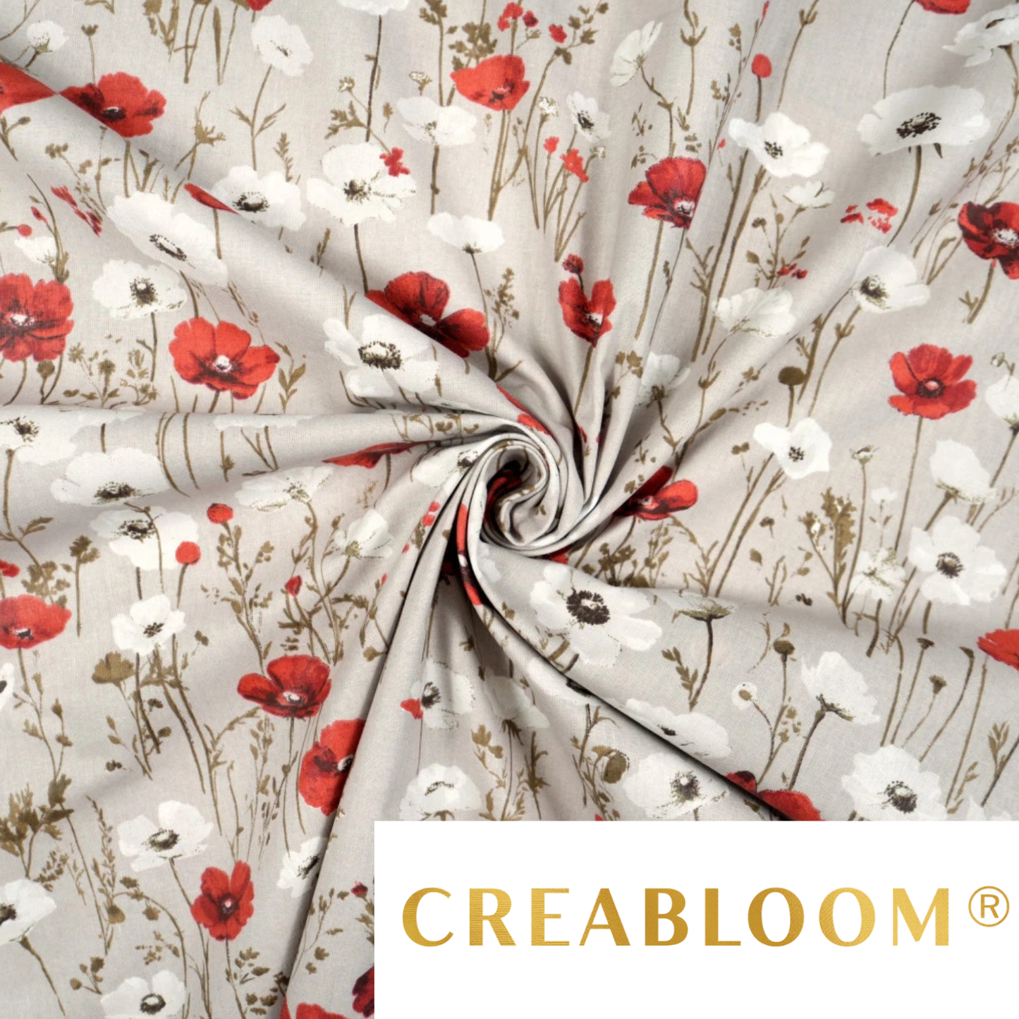 Tissu coton imprimé fleurs