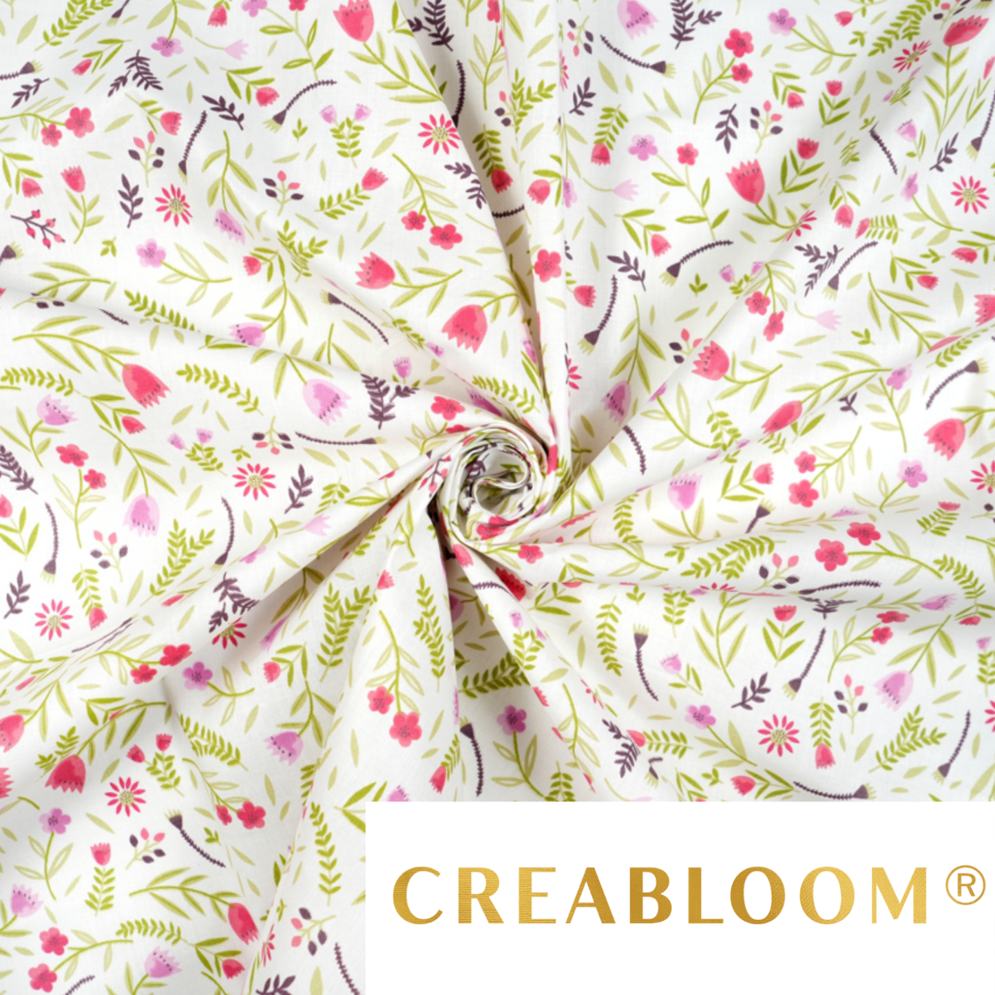 Tissu coton imprimé fleurs