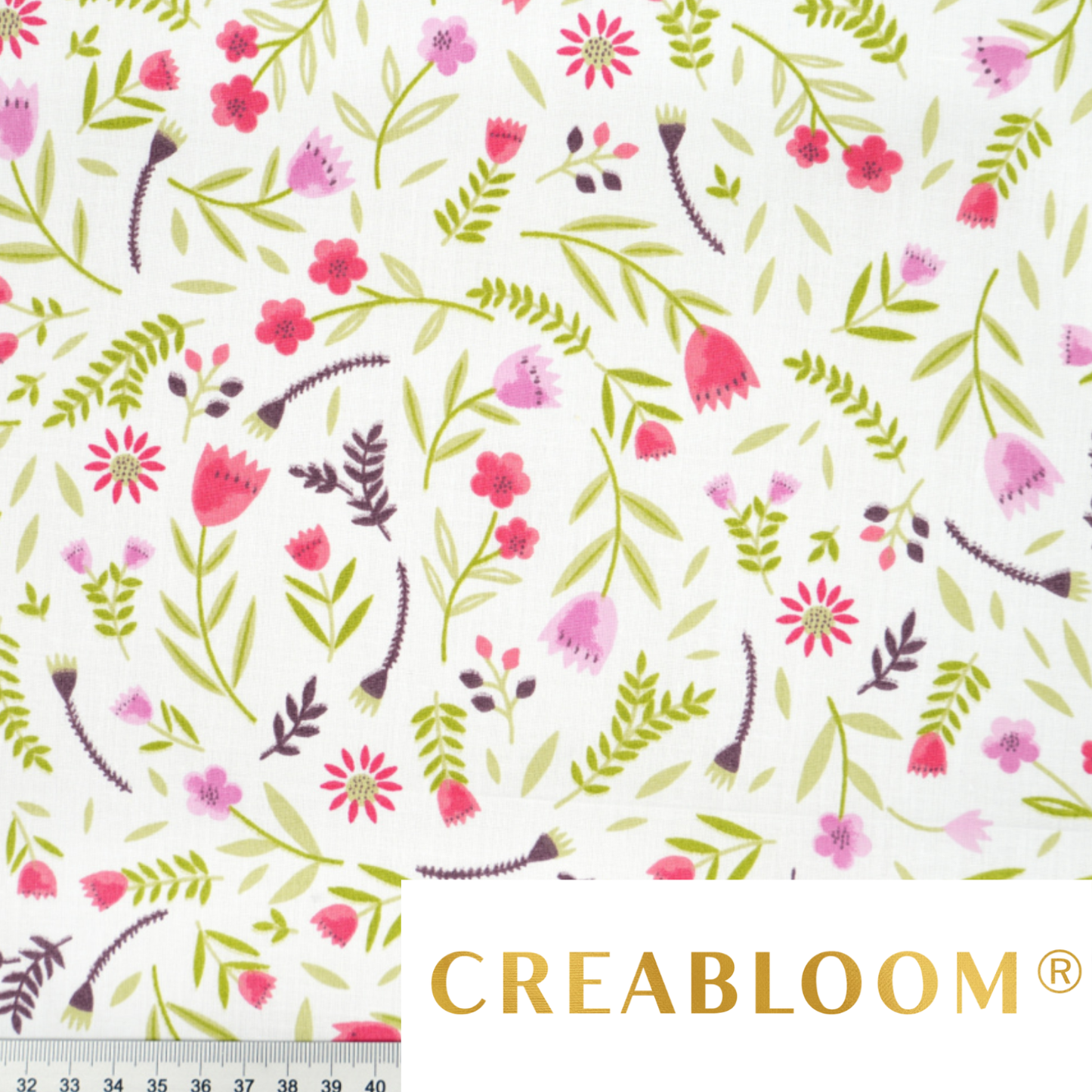 Tissu coton imprimé fleurs