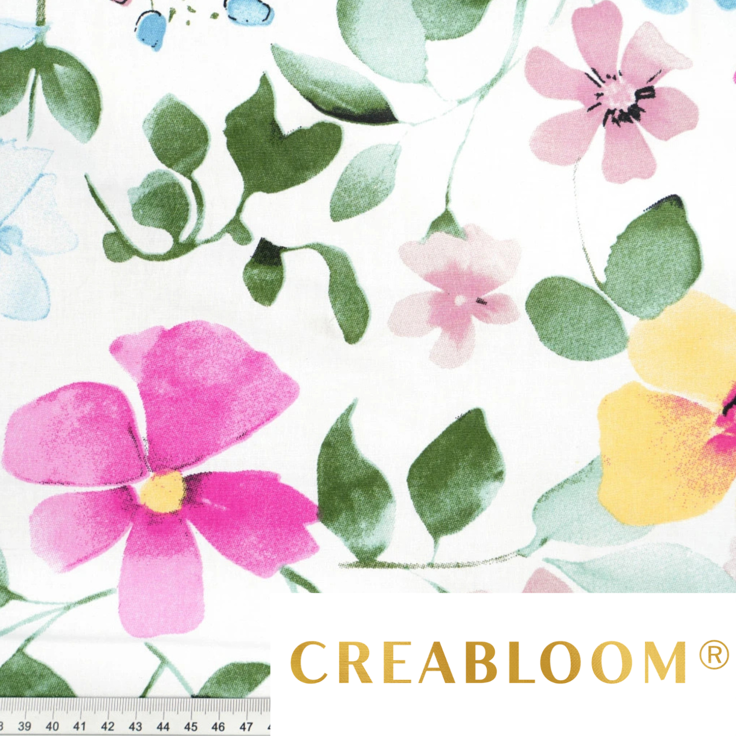 Tissu coton imprimé fleurs