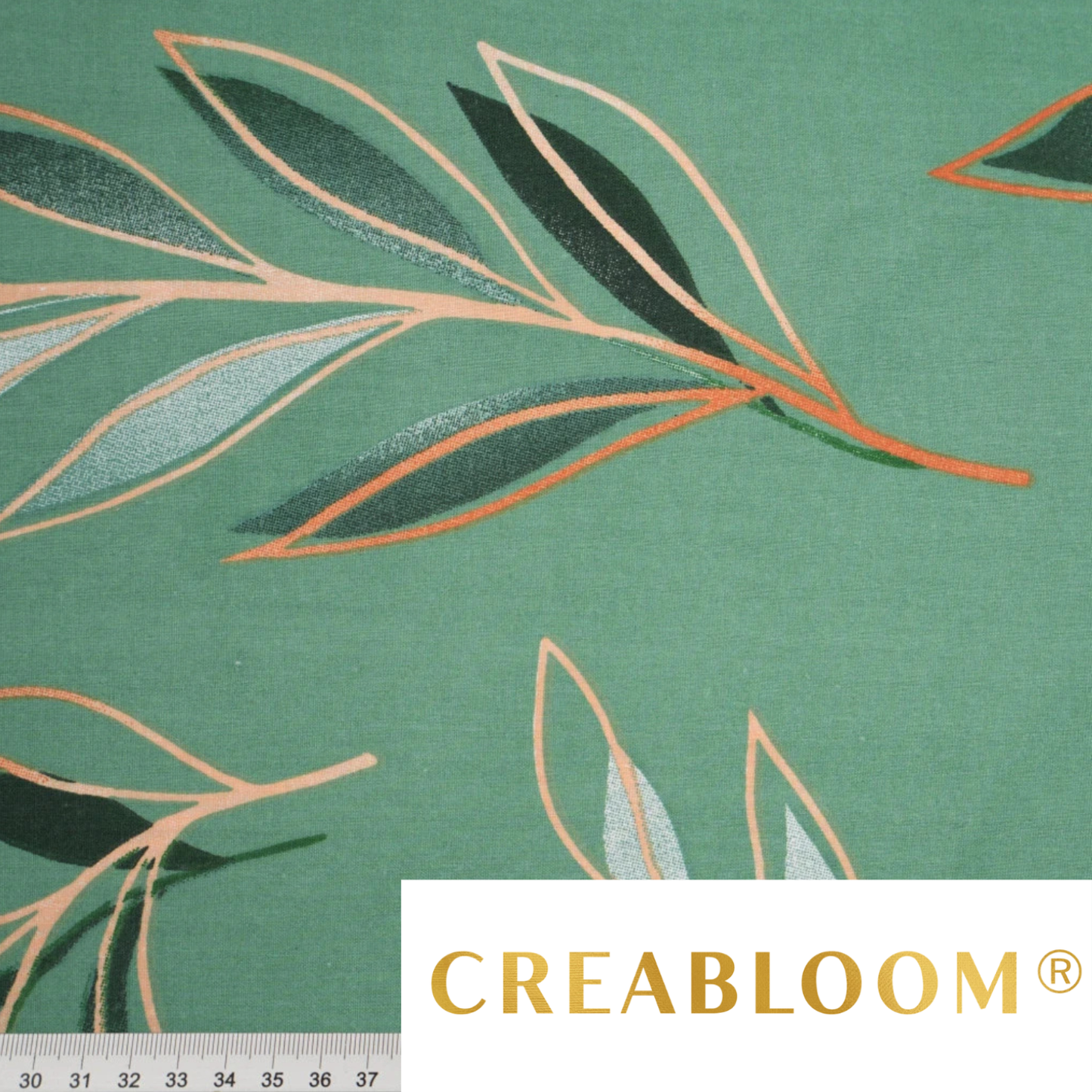 Tissu coton Motif grandes plantes