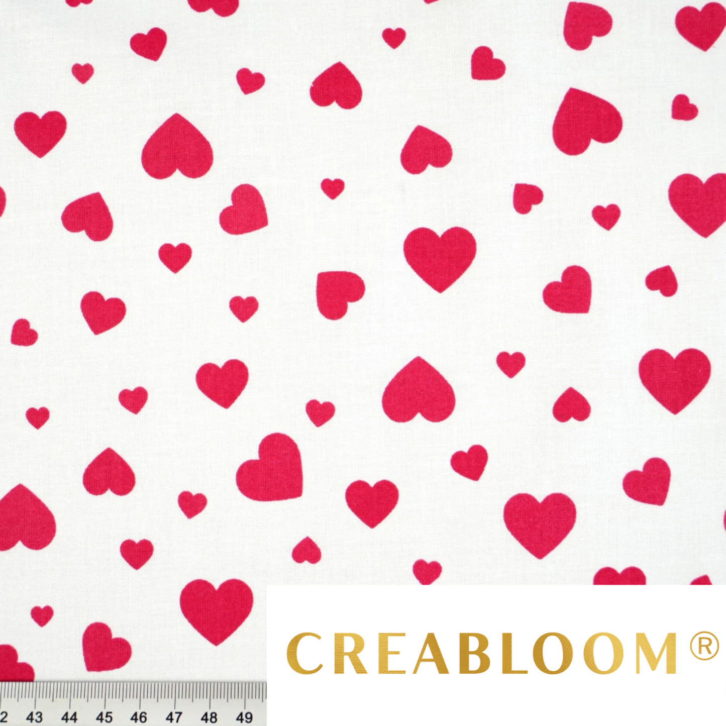 Tissu coton Motif coeurs