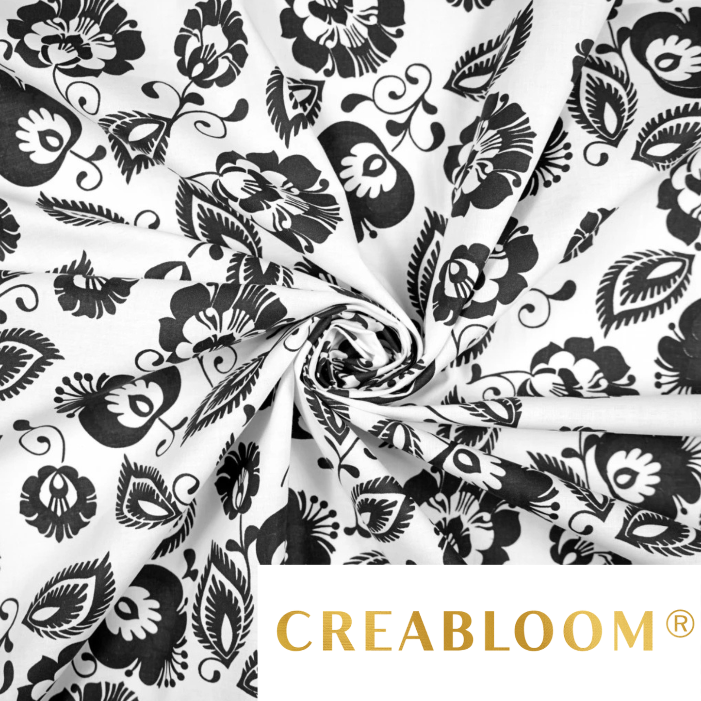 Tissu coton imprimé fleurs