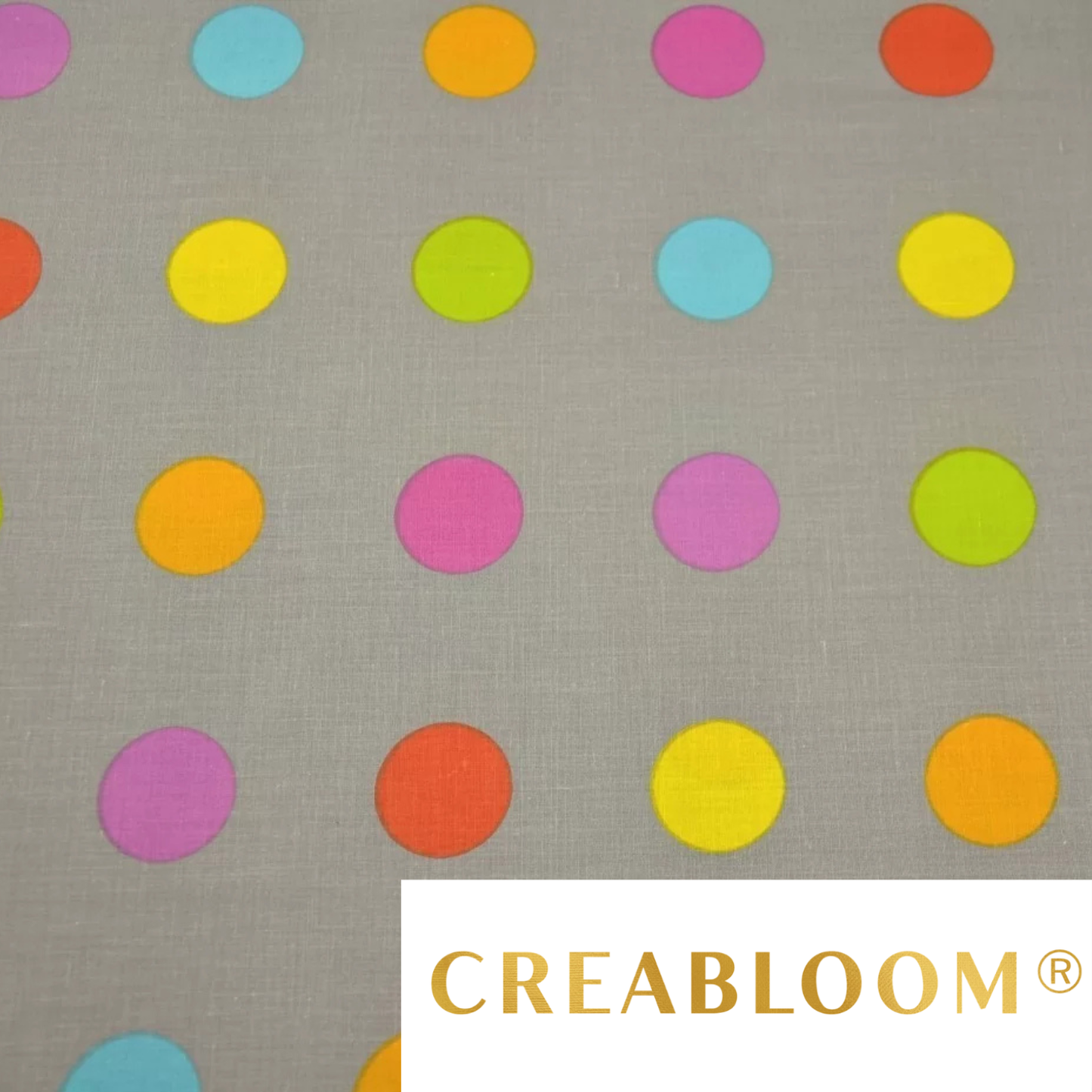 Tissu coton Motif boules colorées de 37mm