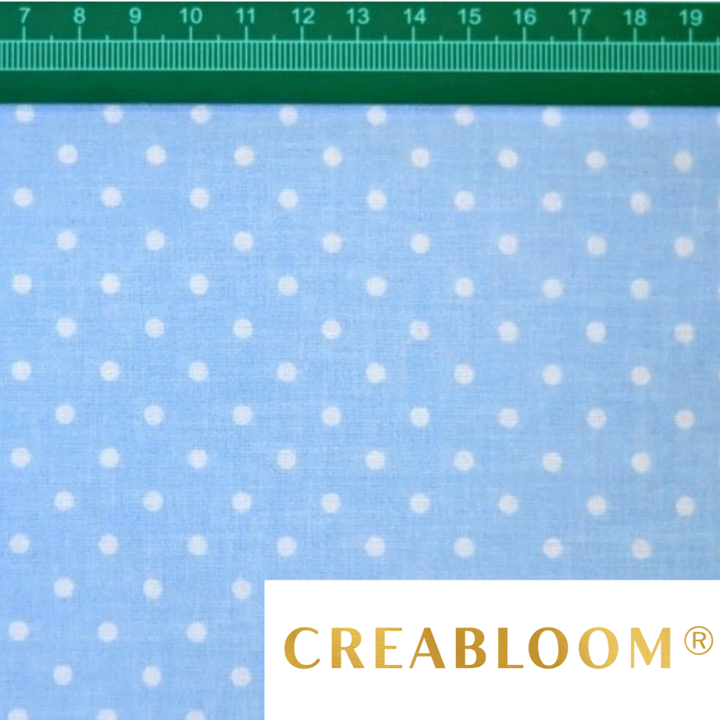 Baumwollstoff mit 4 mm Tupfenmuster