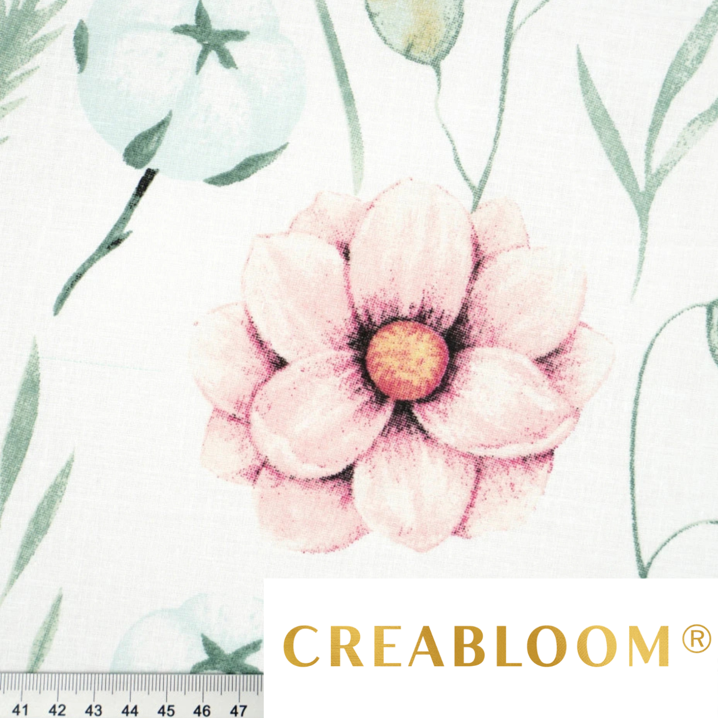 Tissu coton imprimé grandes fleurs