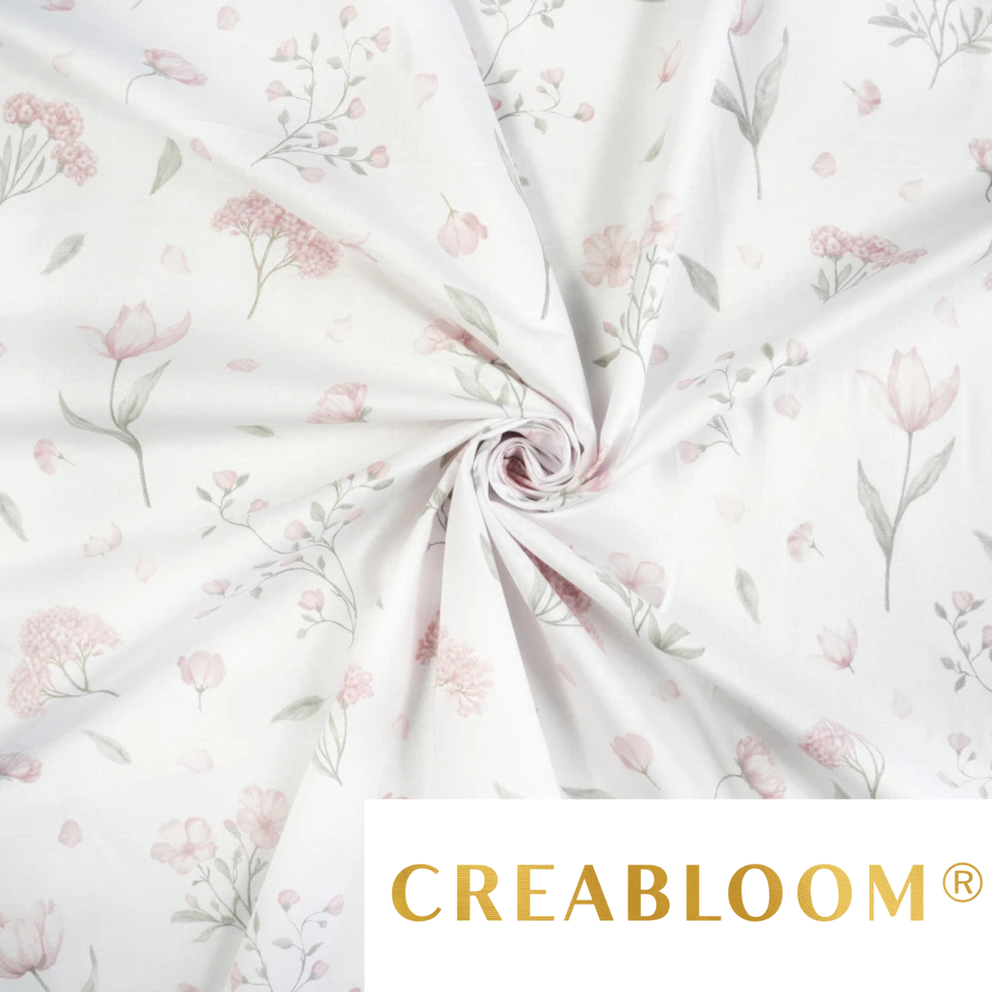 Tissu coton imprimé grandes fleurs