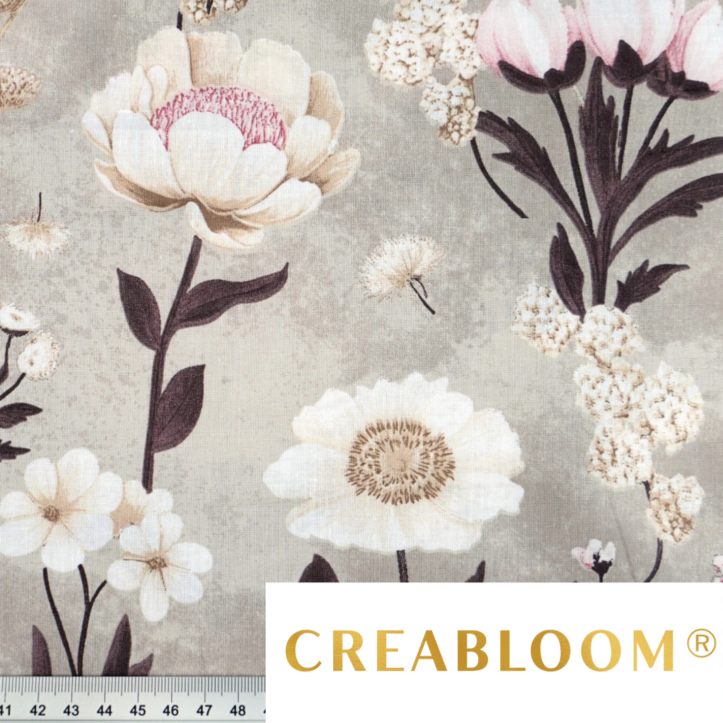 Tissu coton imprimé grandes fleurs