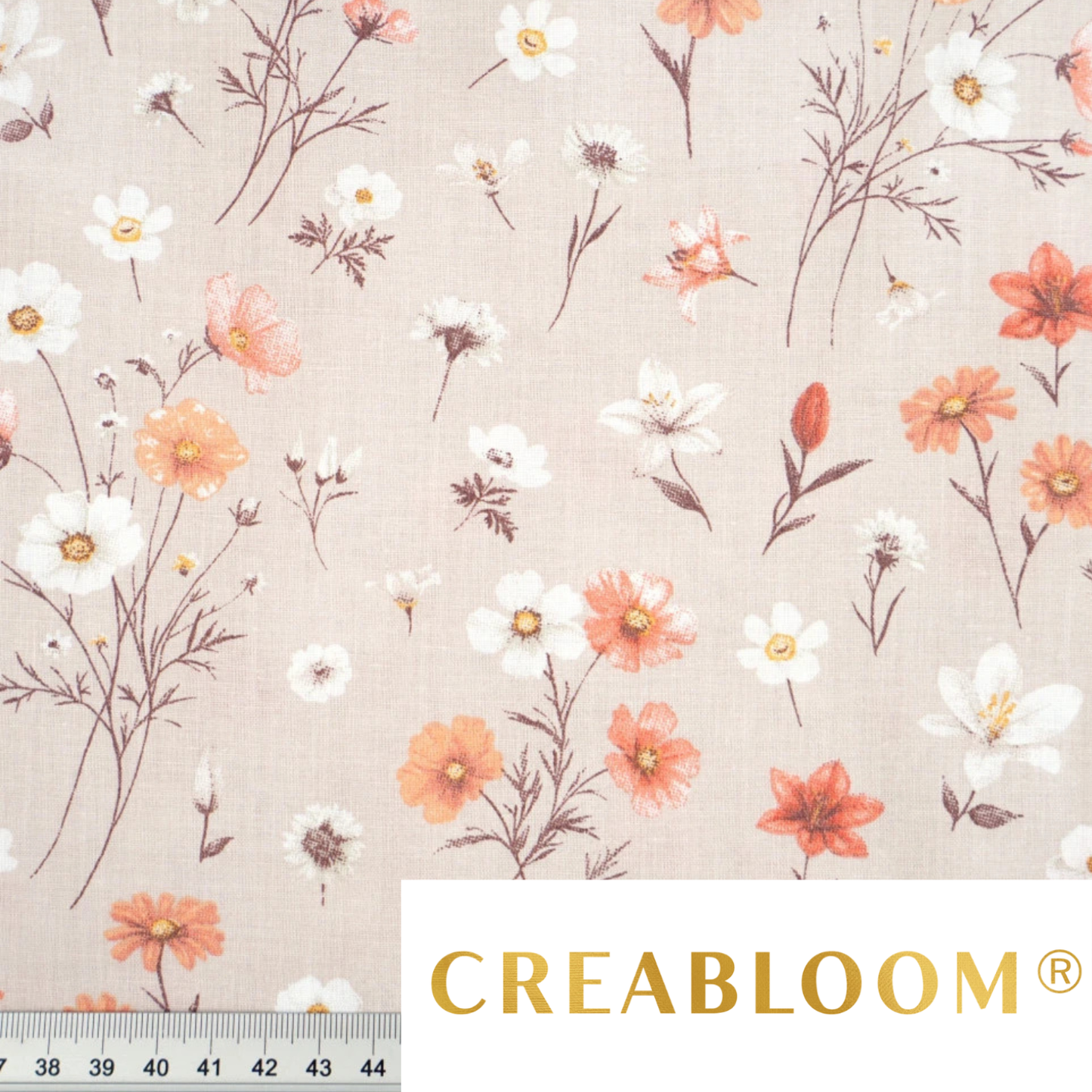 Tissu coton Motif fleurs