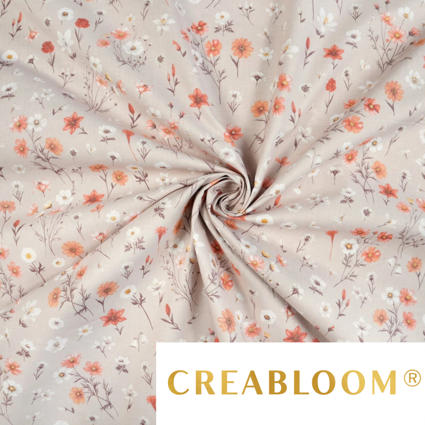 Tissu coton Motif fleurs