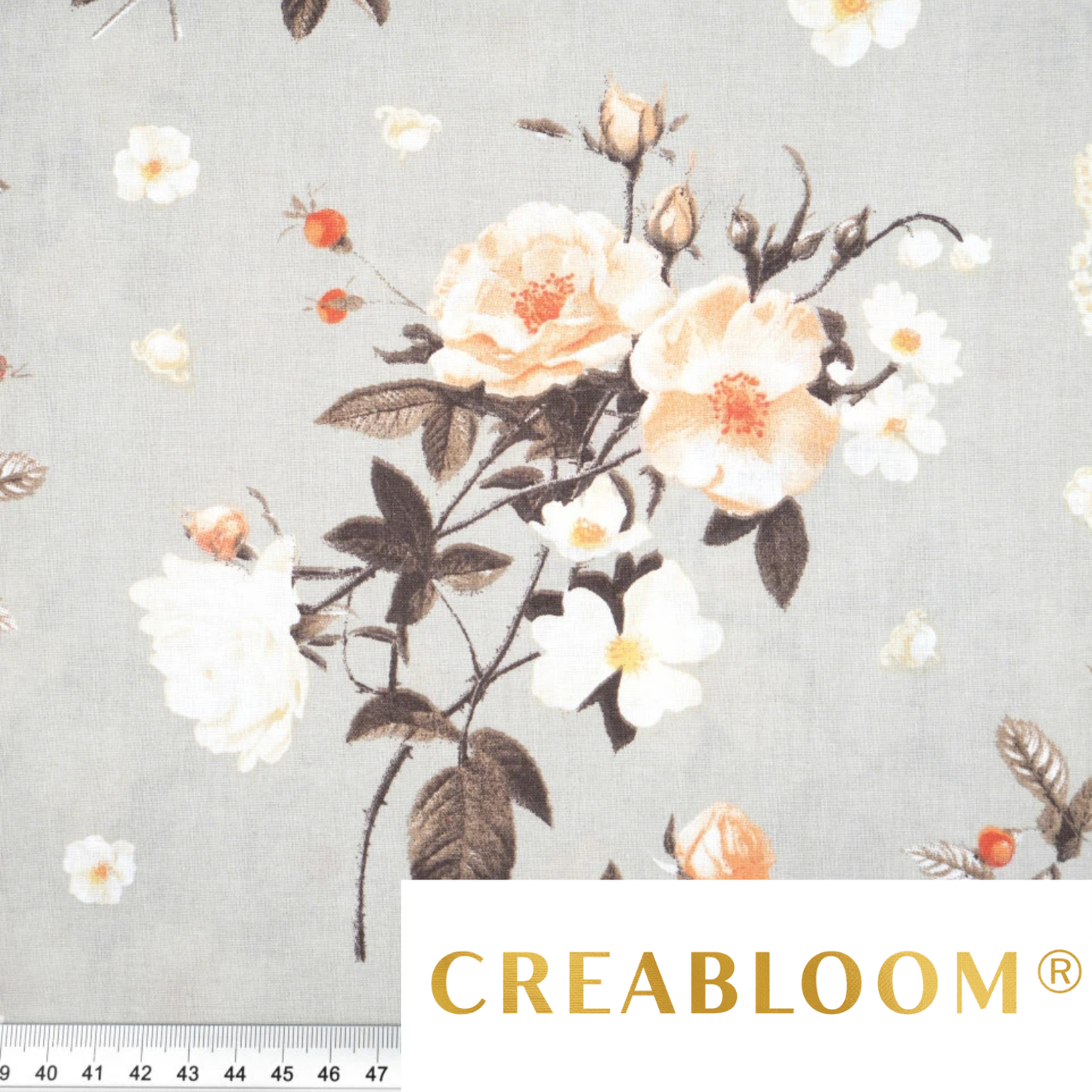 Tissu coton imprimé grandes fleurs