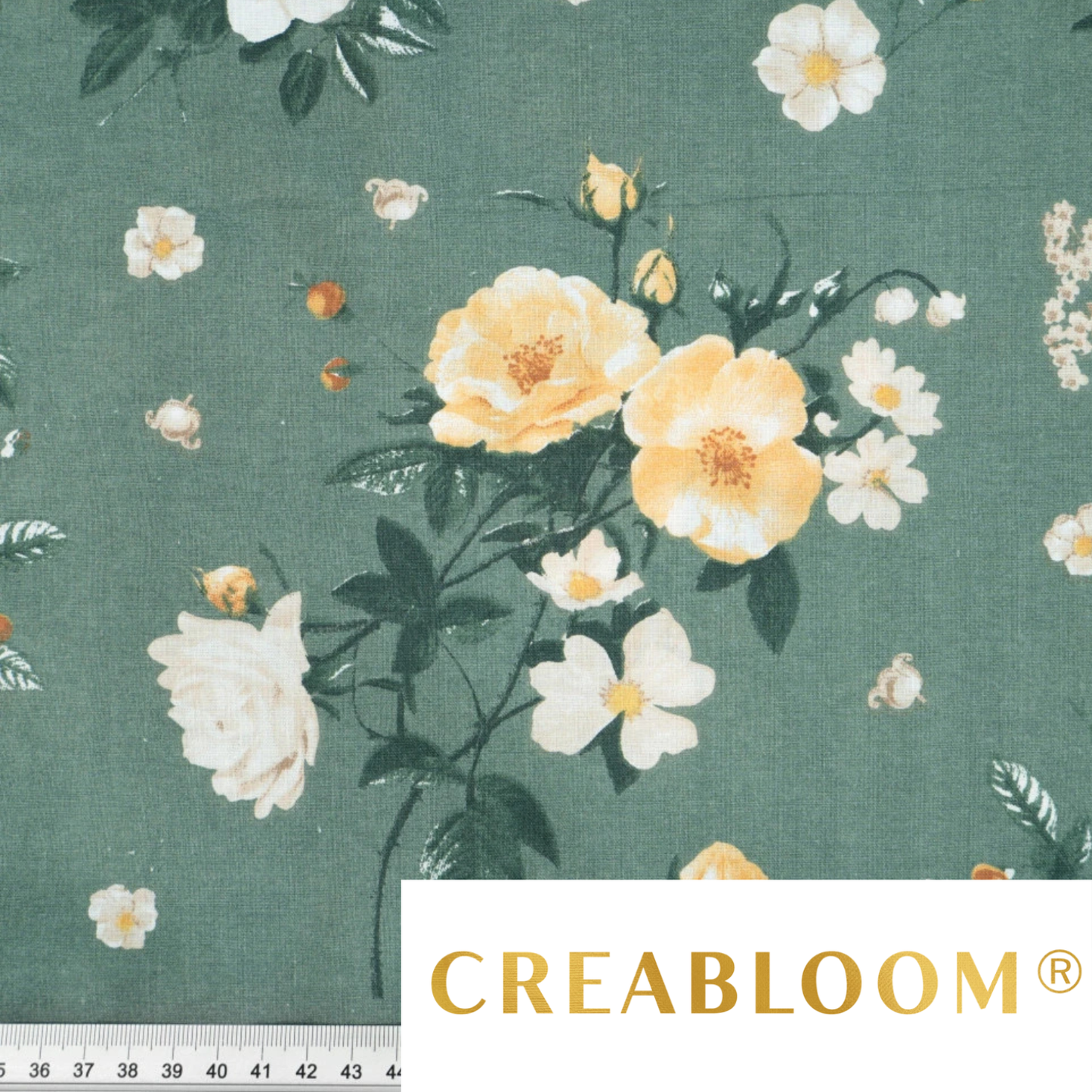 Tissu coton imprimé grandes fleurs