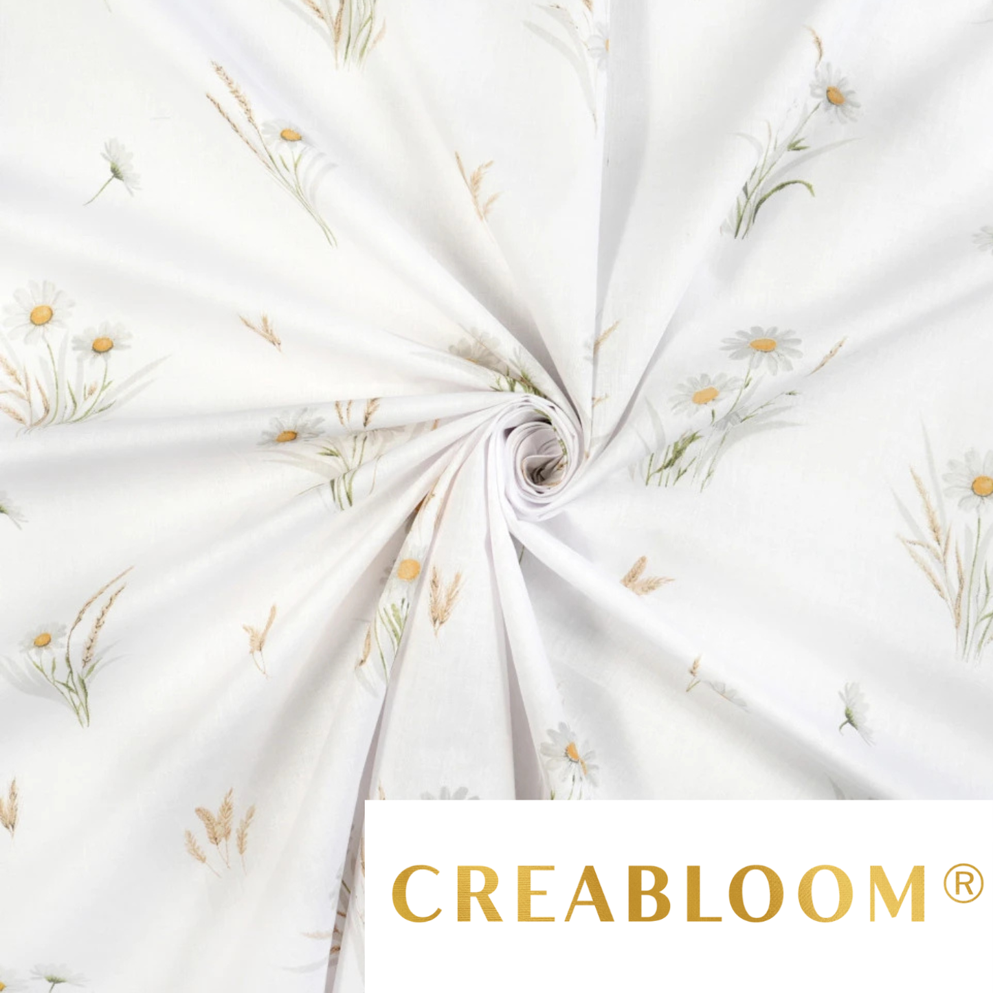 Baumwollstoff mit Blumendruck