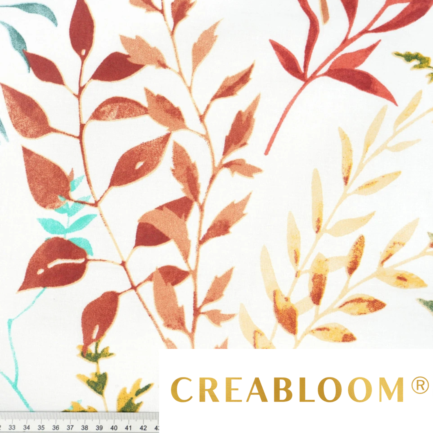 Baumwollstoff mit Blumendruck