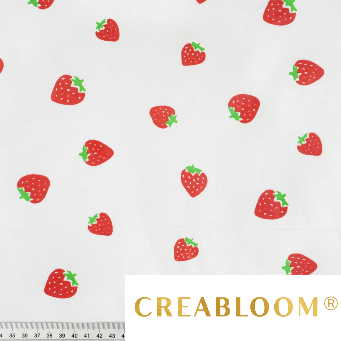 Tissu coton Motif fraises