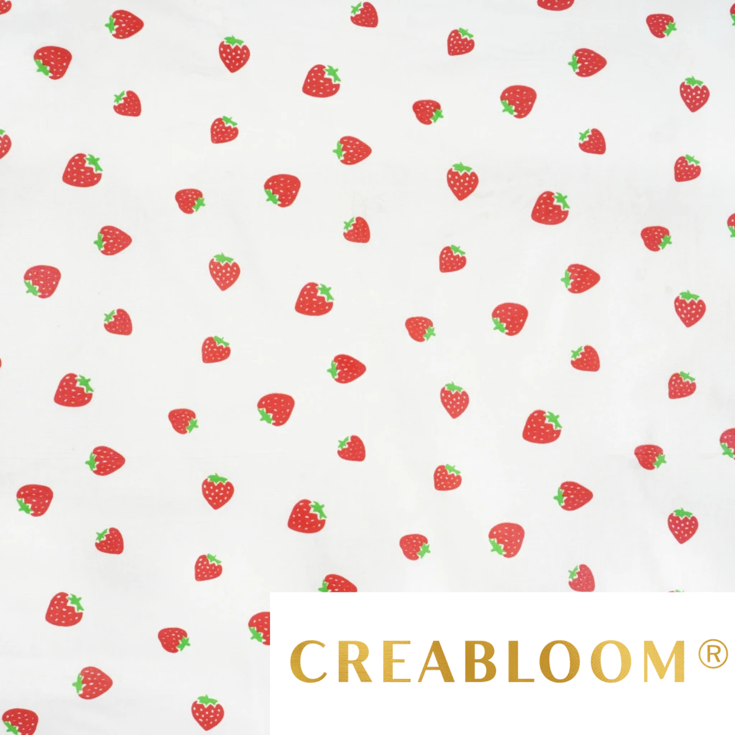 Tissu coton Motif fraises