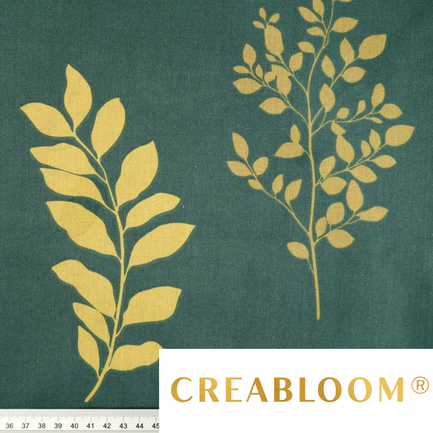 Baumwollstoff Blättermuster