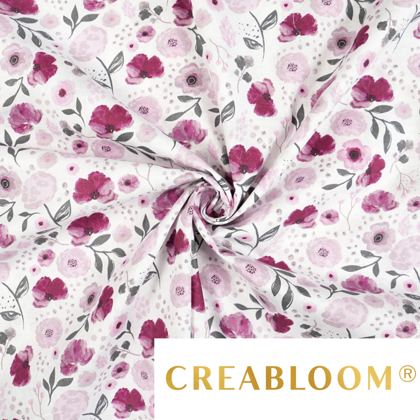 Baumwollstoff Blumenmuster