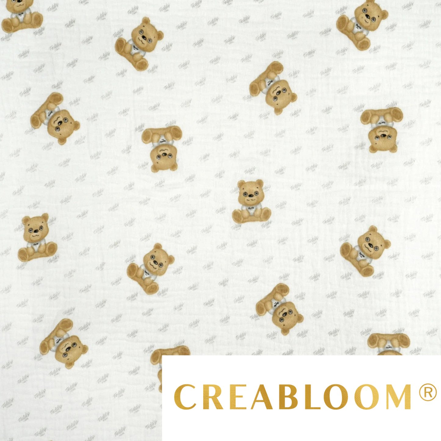 Hellblauer Double-Gauze-Stoff