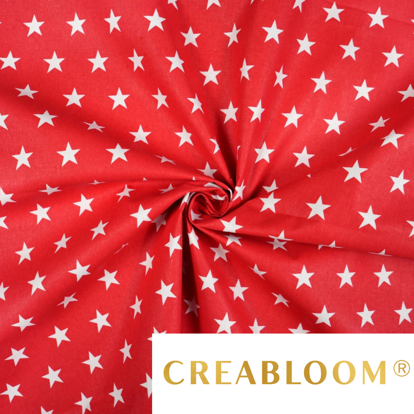 Baumwollstoff mit Sternmuster