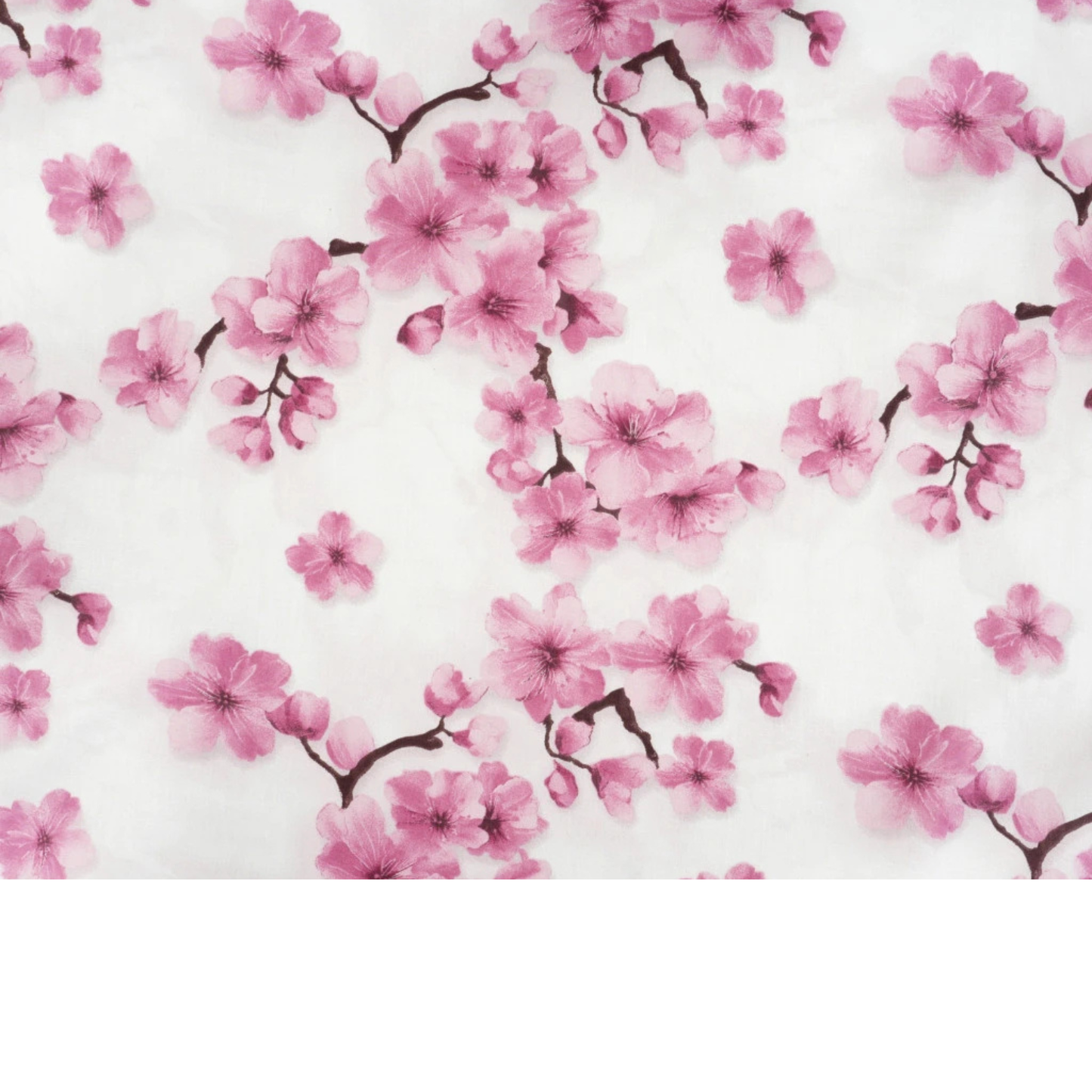 Tela de algodón con estampado floral