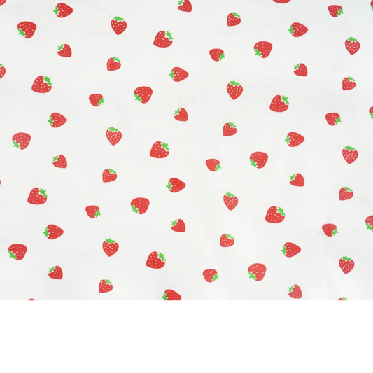 Tissu coton Motif fraises