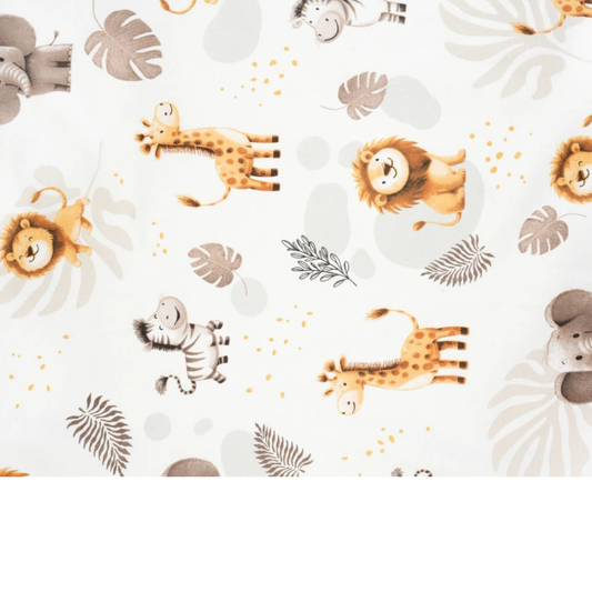 Tissu coton Motif animaux safari