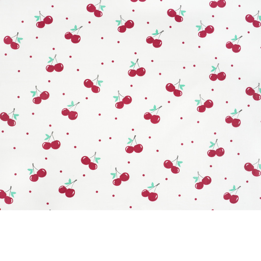 Tissu coton Motif cerises