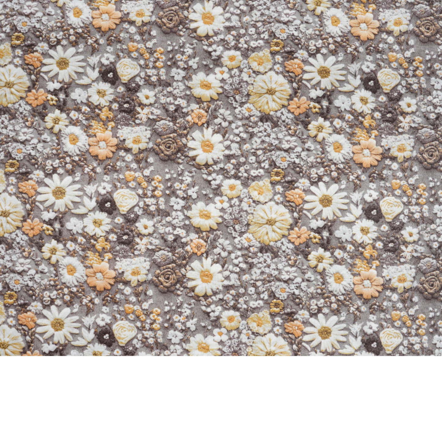 Tela de algodón con estampado floral