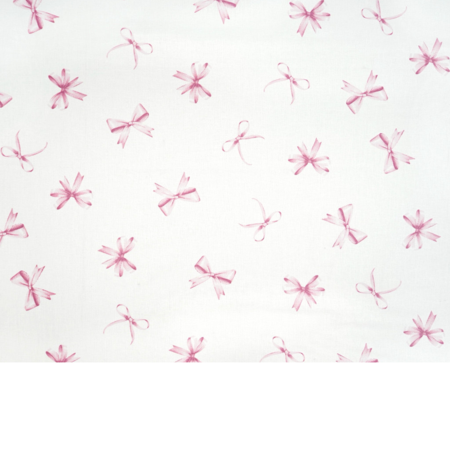 Tissu coton Motif nœuds rose