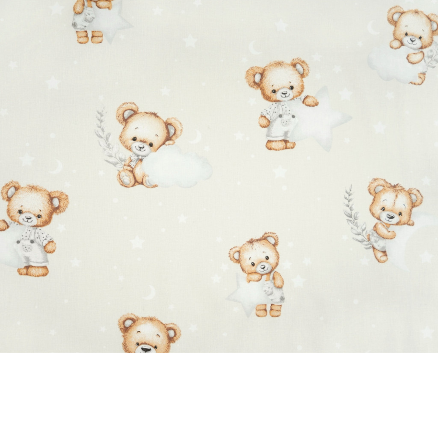 Baumwollstoff mit Teddybären