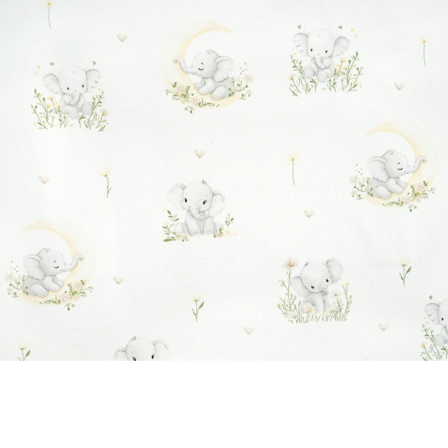 Tissu coton Motif elephants