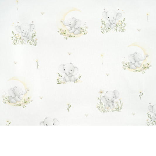 Tissu coton Motif elephants