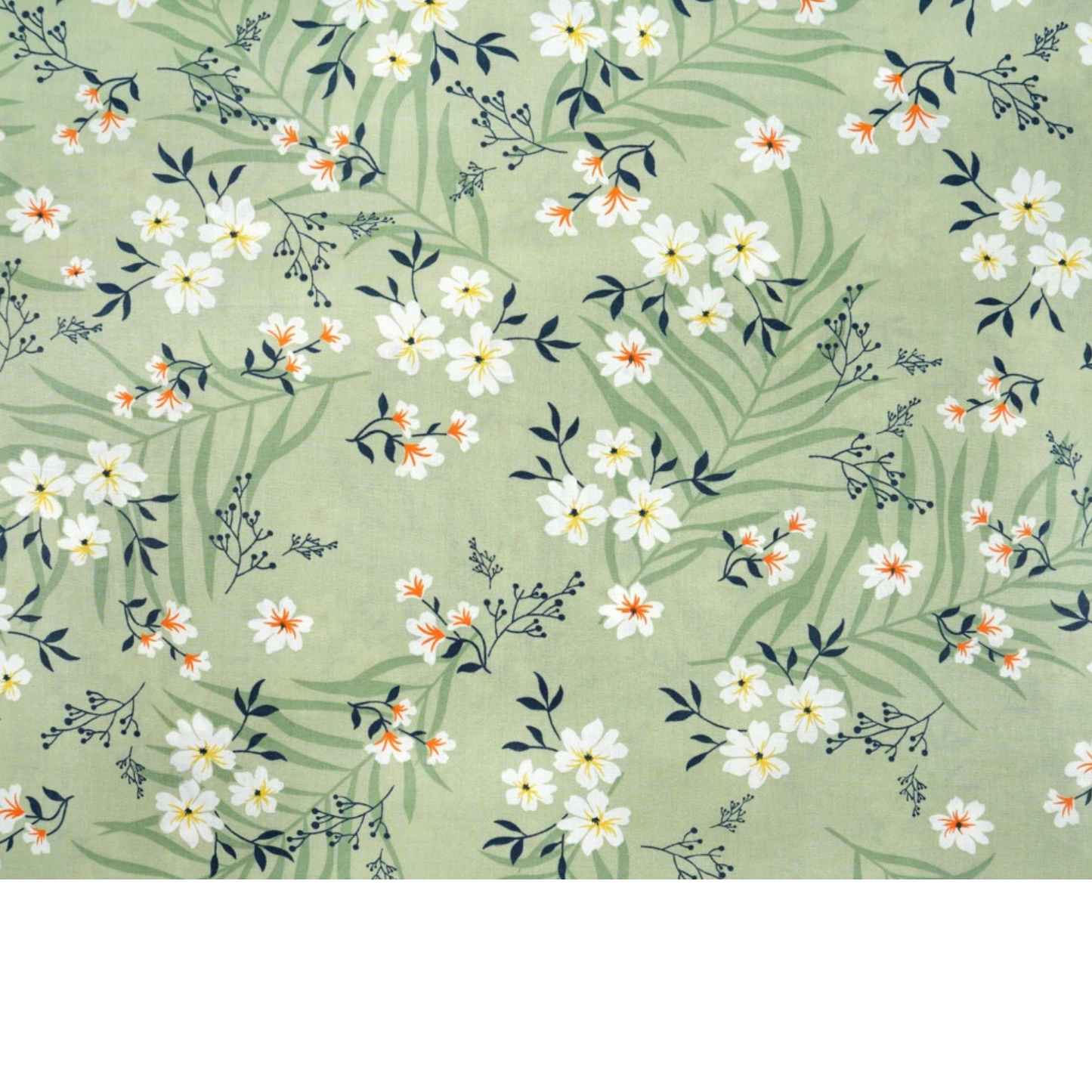 Tissu coton imprimé fleurs