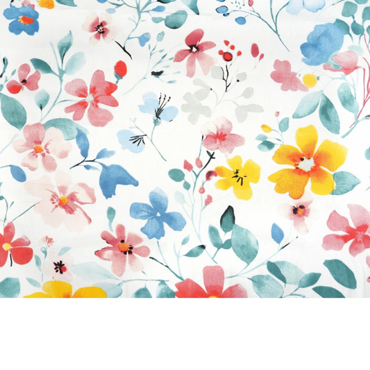 Tissu coton imprimé fleurs