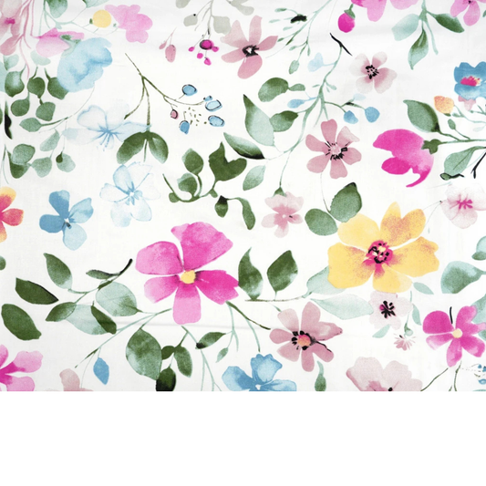 Tissu coton imprimé fleurs