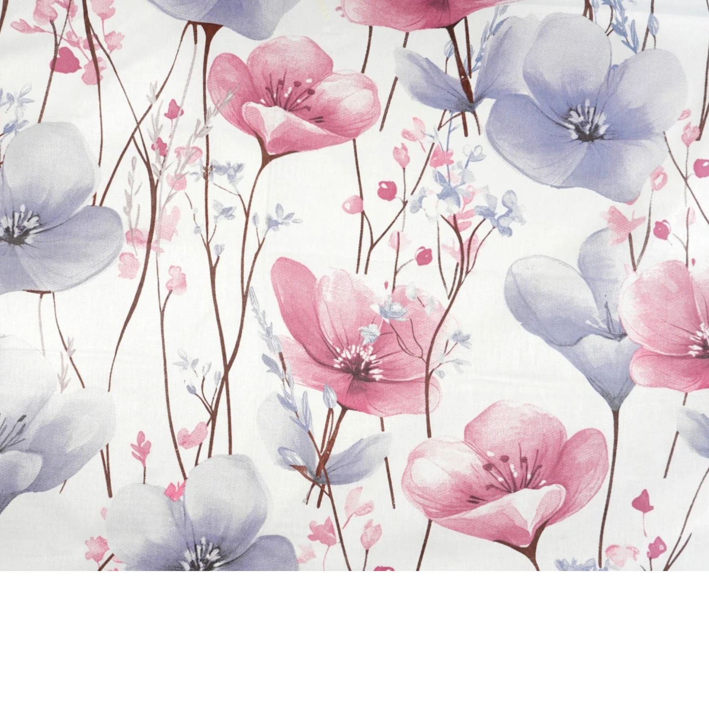 Tissu coton imprimé grandes fleurs