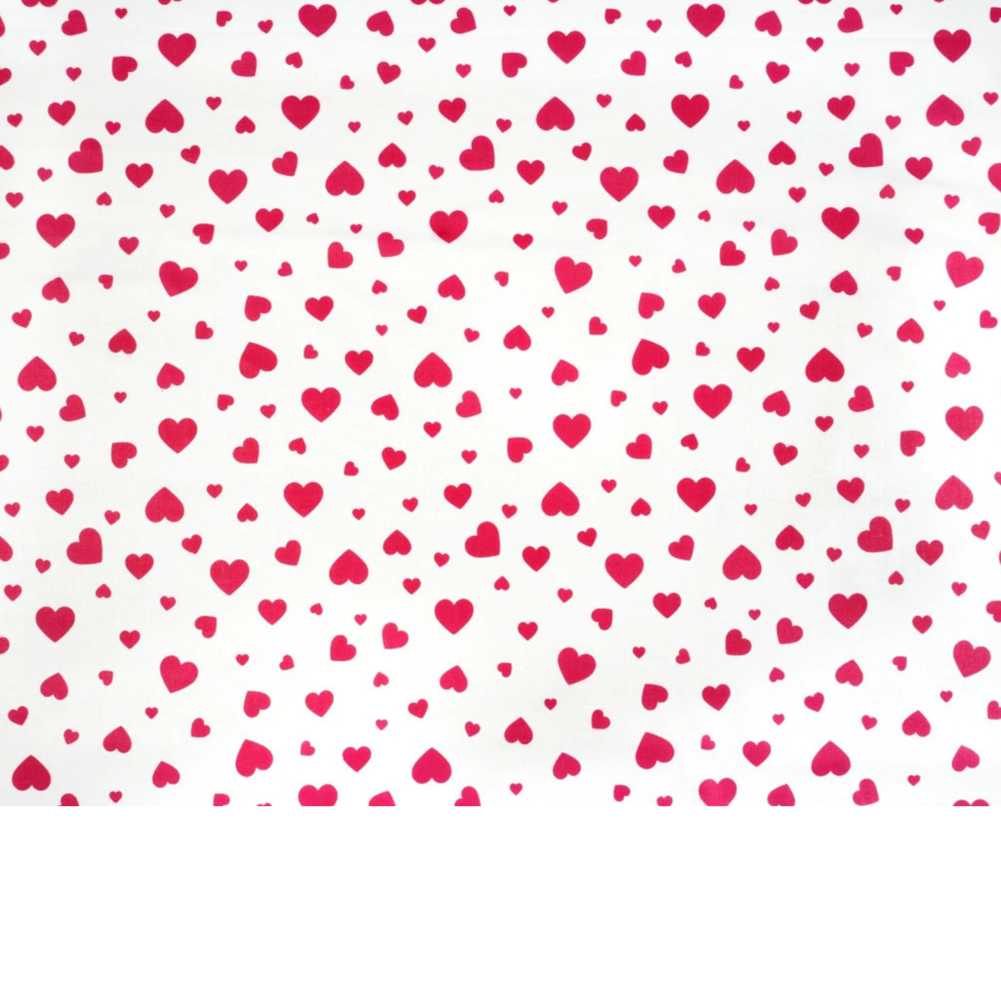 Tissu coton Motif coeurs