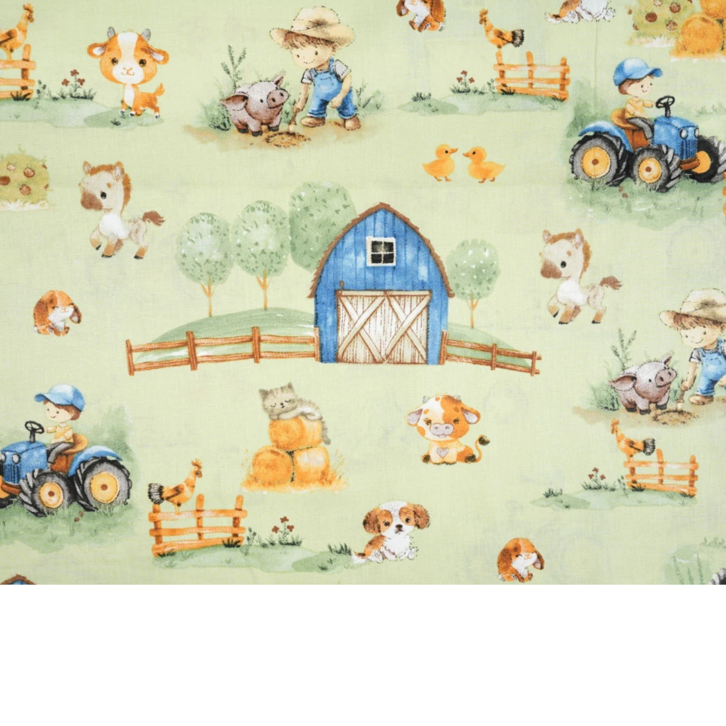 Tissu coton Motif ferme