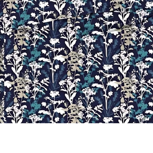 Tissu coton imprimé grandes fleurs