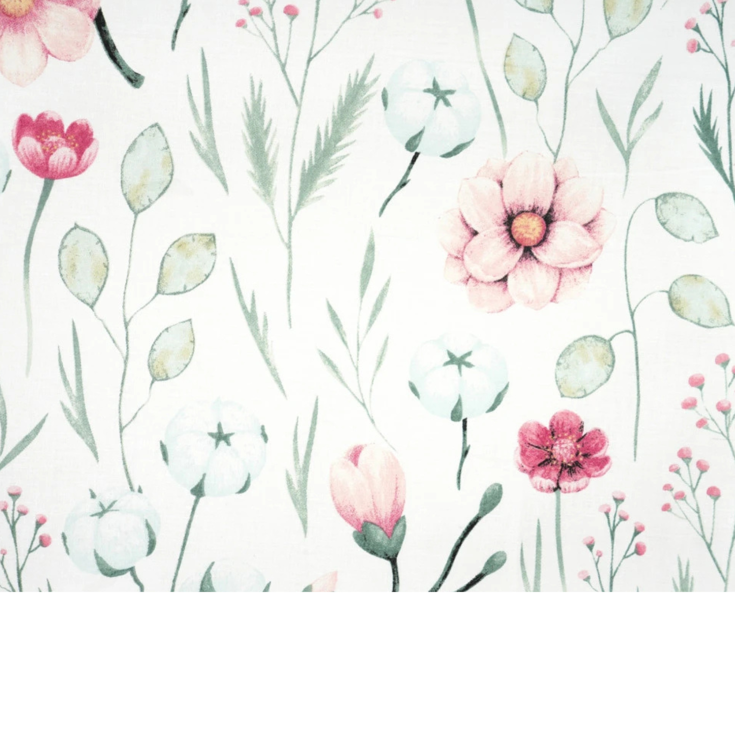 Tissu coton imprimé grandes fleurs