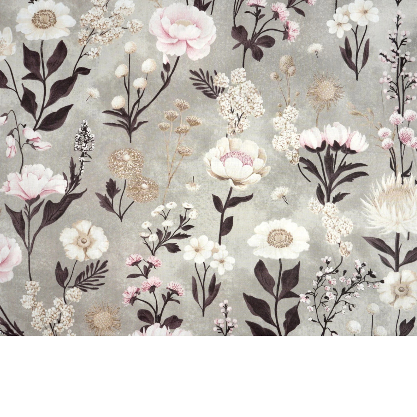 Tissu coton imprimé grandes fleurs