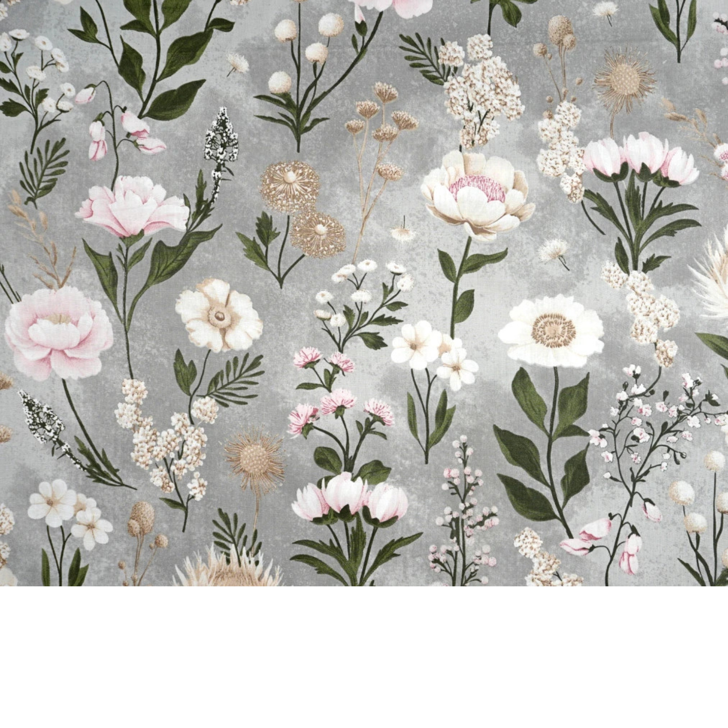 Tissu coton imprimé grandes fleurs