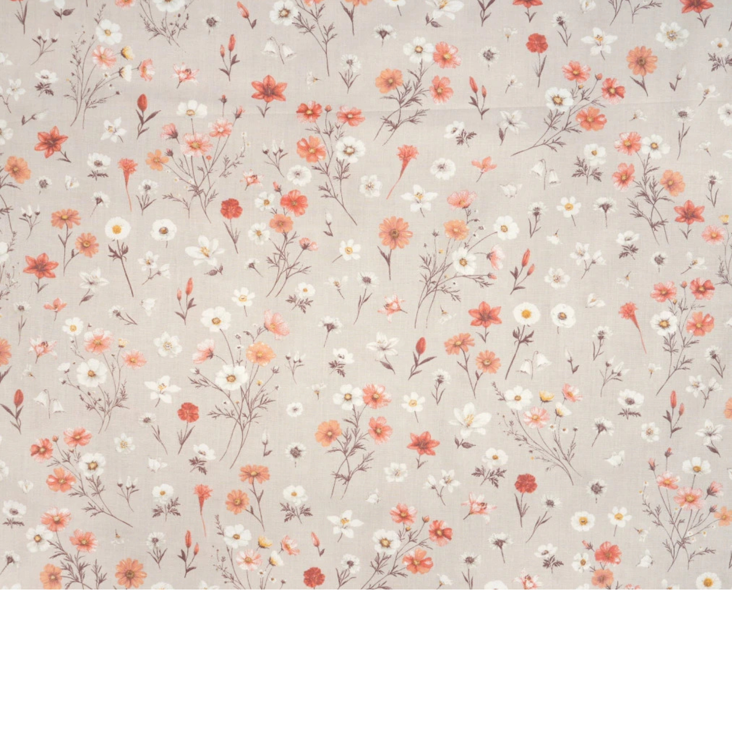 Tissu coton Motif fleurs