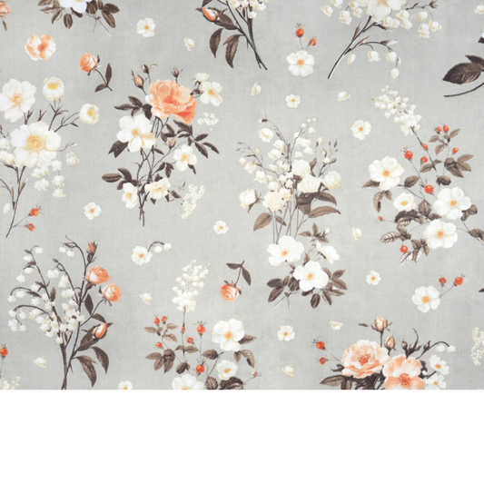 Tissu coton imprimé grandes fleurs