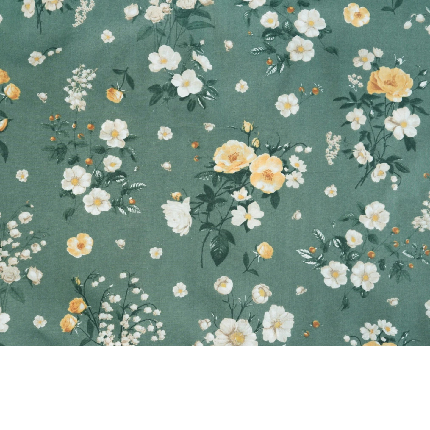 Tissu coton imprimé grandes fleurs