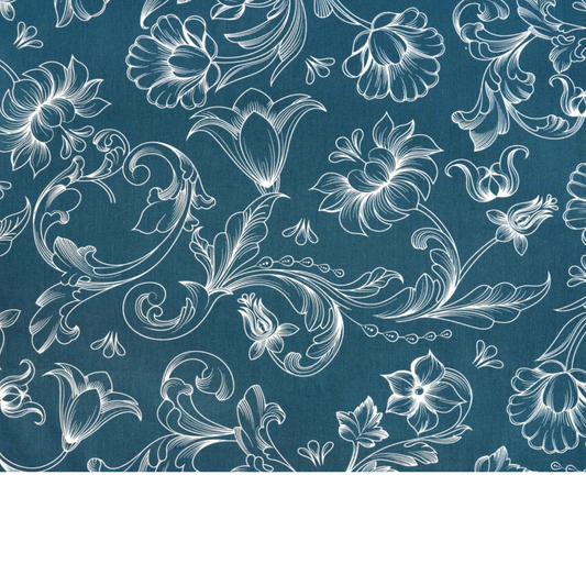 Tissu coton imprimé grandes fleurs