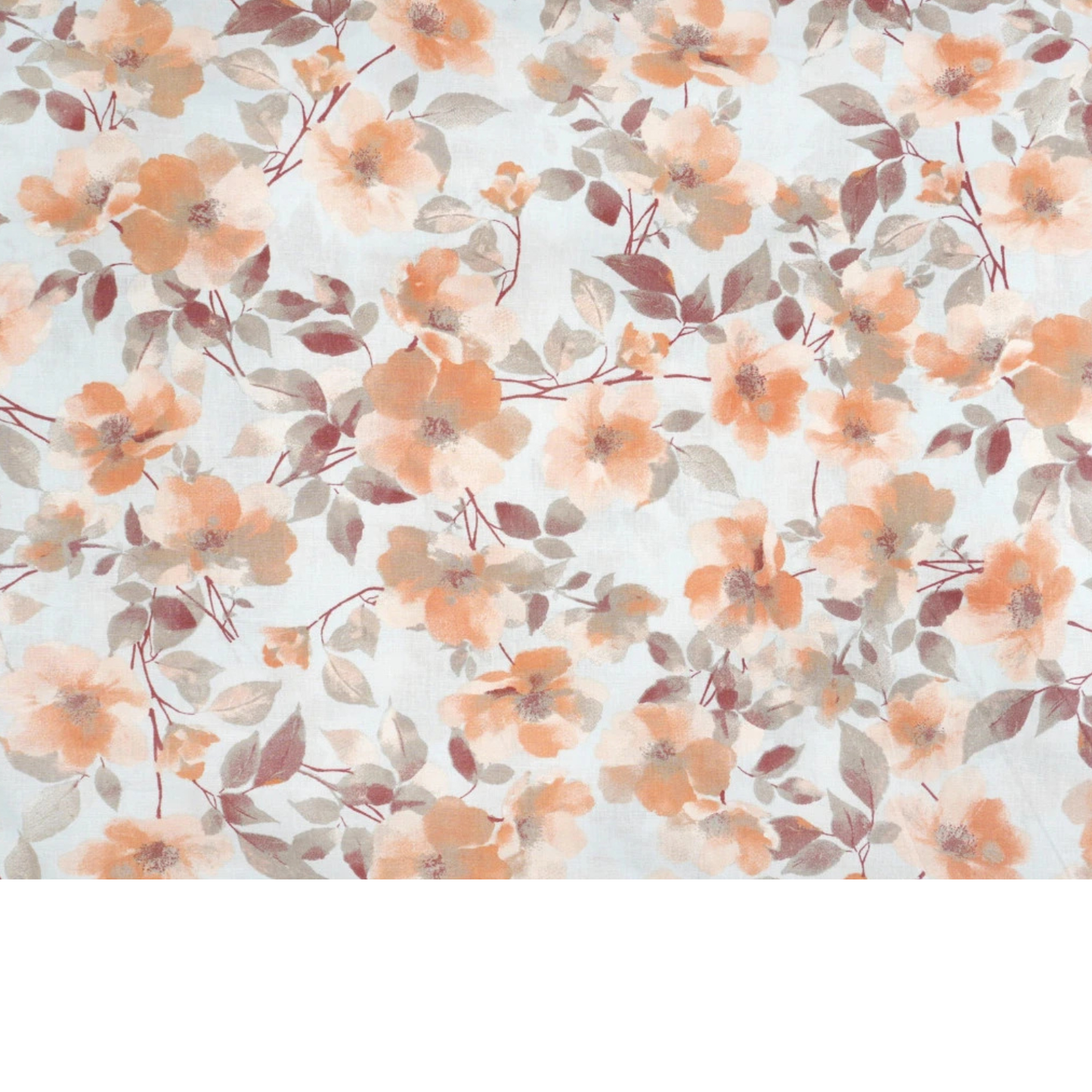 Tela de algodón con estampado floral