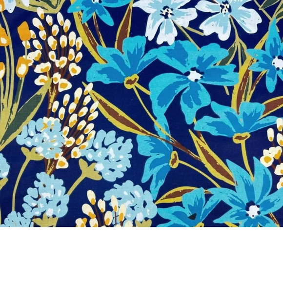 Tissu Coton Imprimé Fleurs