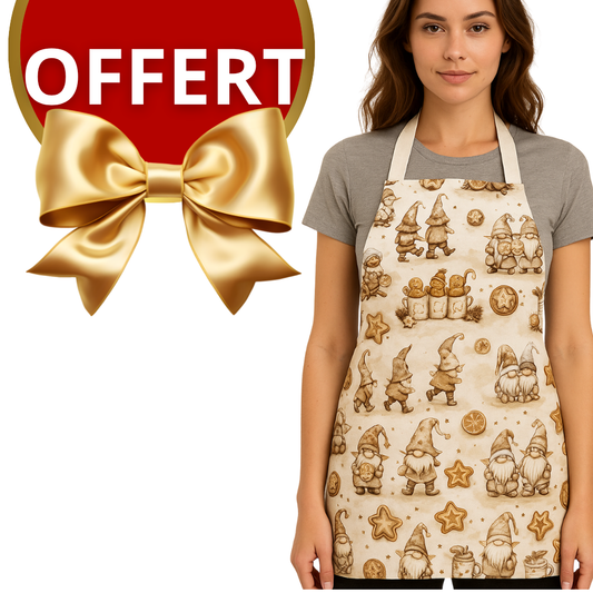GRATUIT - Kit Couture Tablier de Noël Gnomes